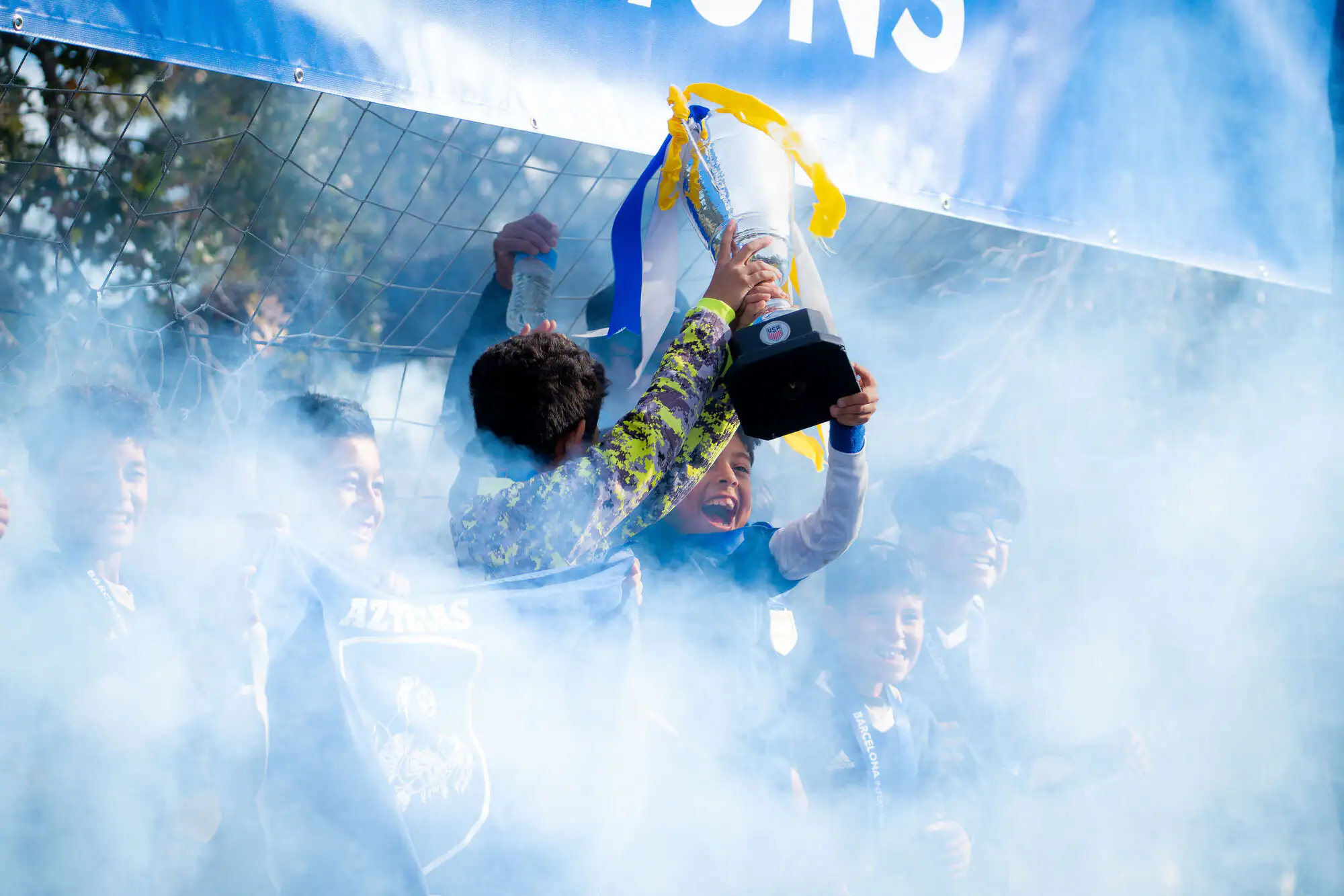 Champions lifting the Barcelona International trophy