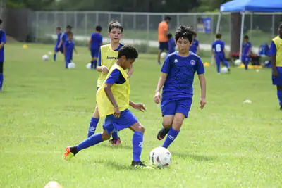 Barcelona Soccer Excellence players training and competing