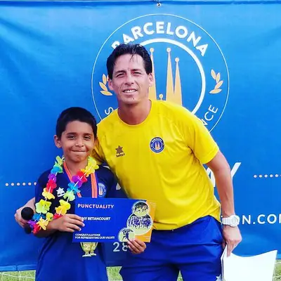 Barcelona Soccer Excellence players training and competing
