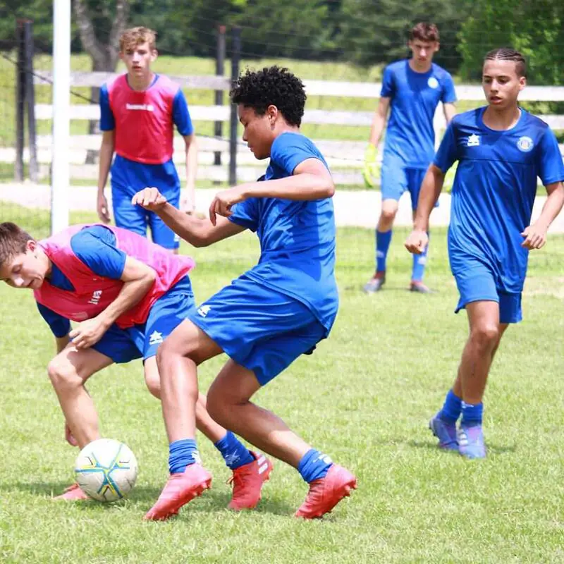Barcelona Soccer Excellence players training and competing