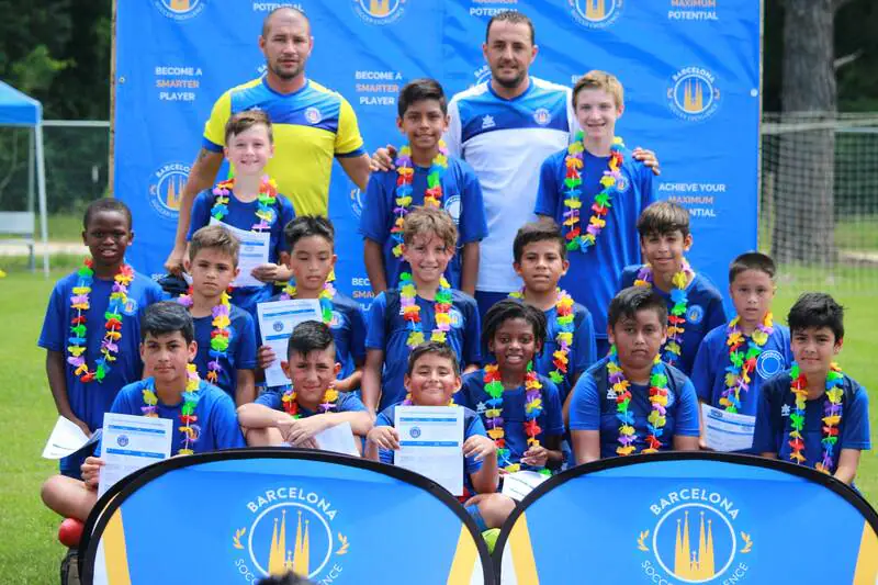 Barcelona Soccer Excellence players training and competing