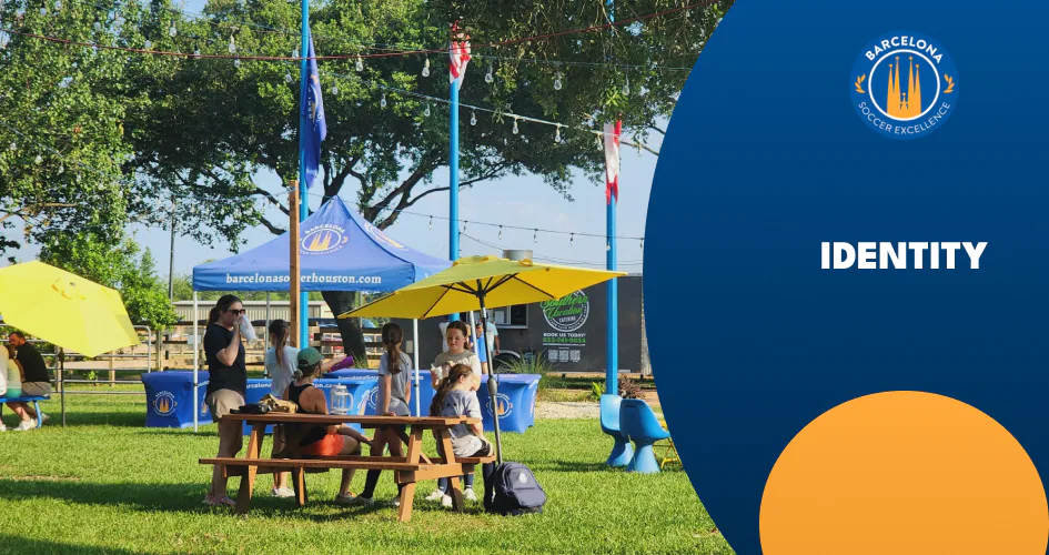 Identity: families and players relaxing at the campus picnic area