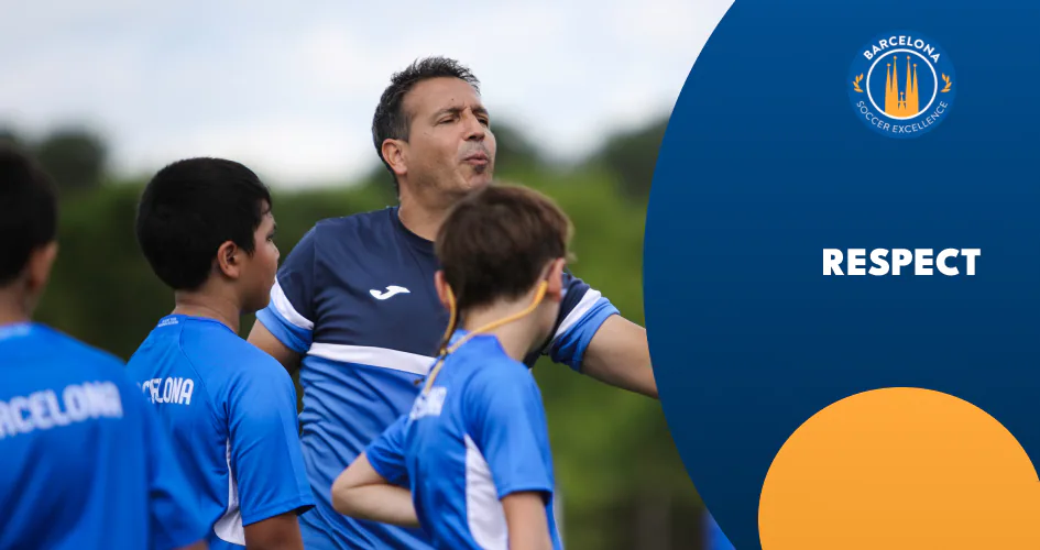 Respect: a coach talking with his players