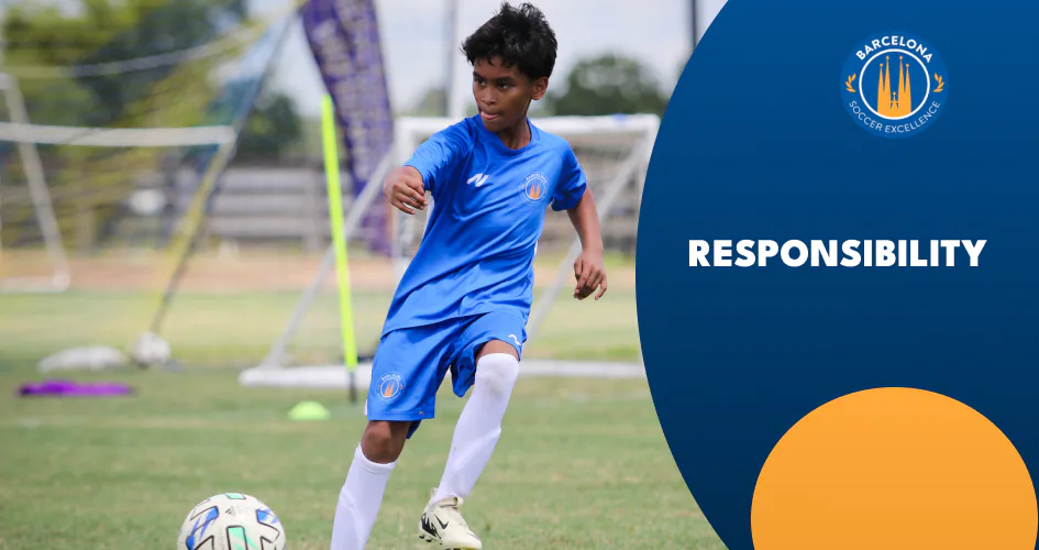 Responsibility: a player striking the ball during training